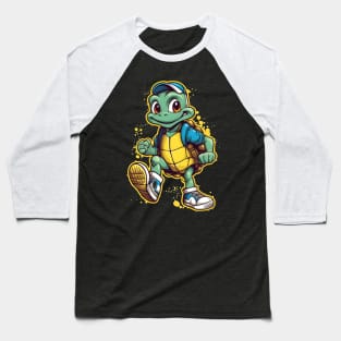 Stride of the Stylish Tortoise Baseball T-Shirt